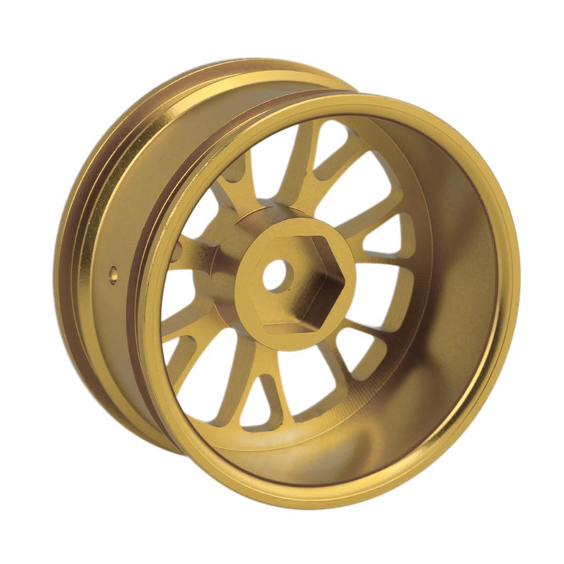 Mxfans 4PCS RC Golden Al. Upgrade 50008Y Y-Shape Wheel Rim RC1:10 On-Road Car & Drift Car - Image 2